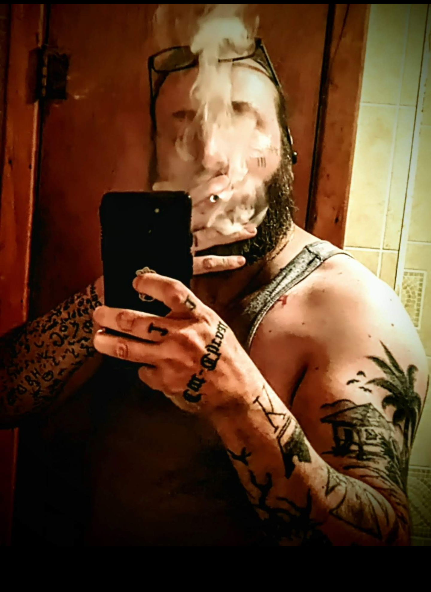 Flexing progress photo
