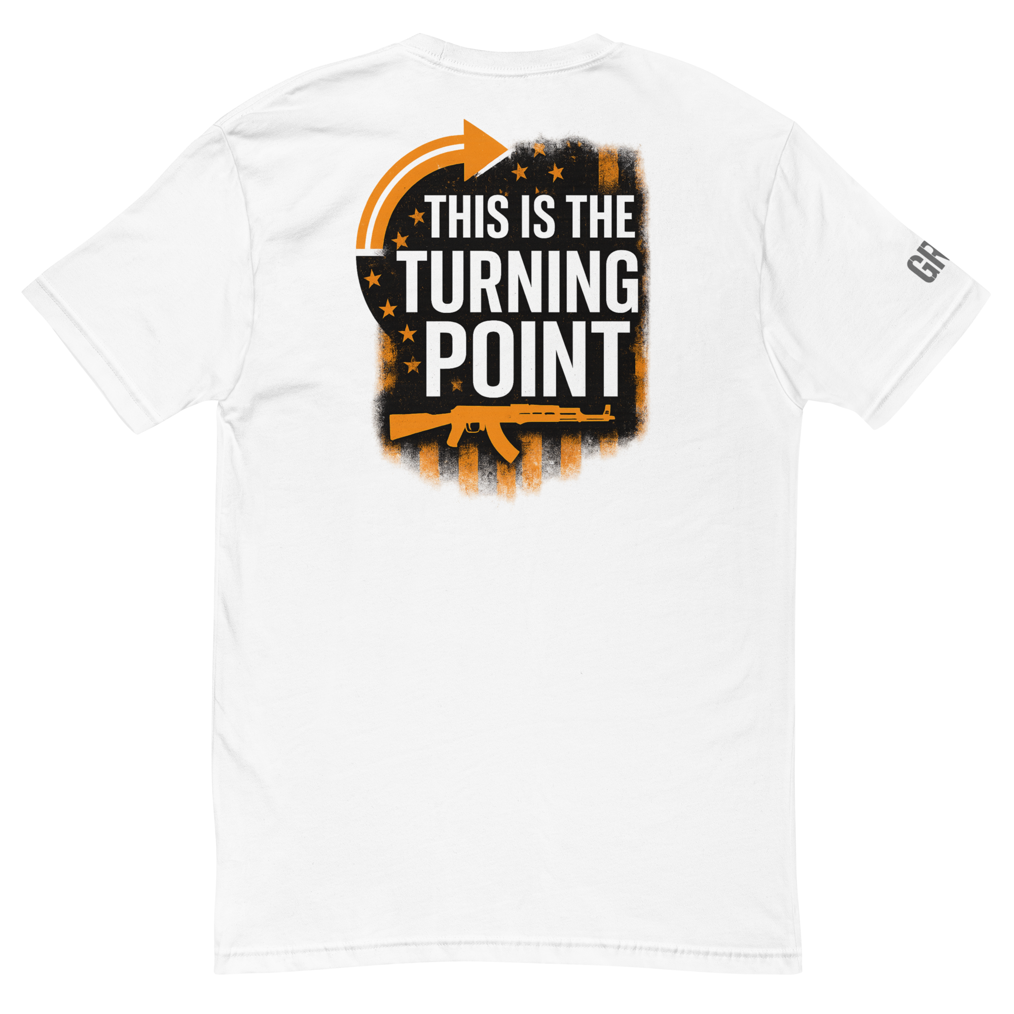 This Is The Turning Point tee — back (flat lay)