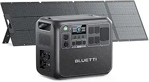 BLUETTI PV200 200W Foldable Solar Panel with Portable Power Station – Off-Grid Power Solution