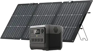 EcoFlow Solar Generator with Foldable Solar Panel – Reliable Off-Grid Power for Camping and Emergencies